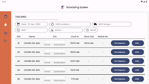 Smart Driver : Supervisor App Screen 3