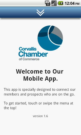 Android application Corvallis Chamber of Commerce screenshort