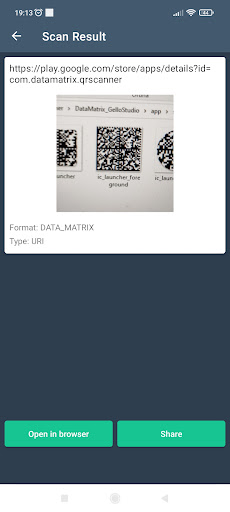 Code Scanner - Scan Data Matr Screen 3
