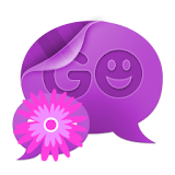 GOSMSTHEME Purple Flowers icon