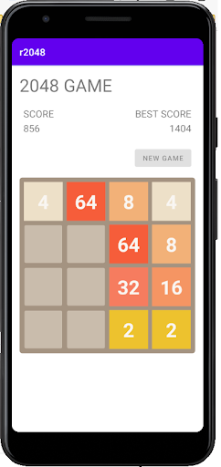 2048 game Screen 2