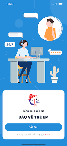 Android application Tổng đài 111 screenshort