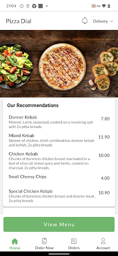 Pizza Dial Screen 2