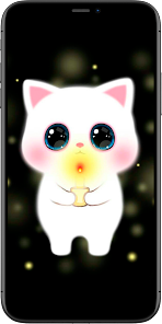 Captura de Pantalla 2 Fondos Gato Kawaii android
