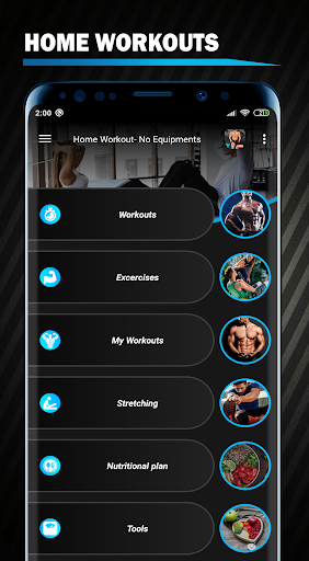 Android application Home Workout No Equipment PRO screenshort