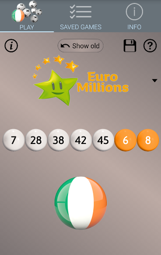 Irish Lotto: Algorithm Screen 3
