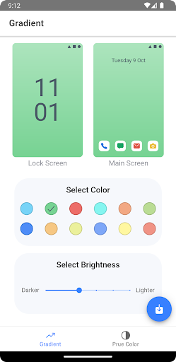Gradient Wallpaper Generator Screen 3