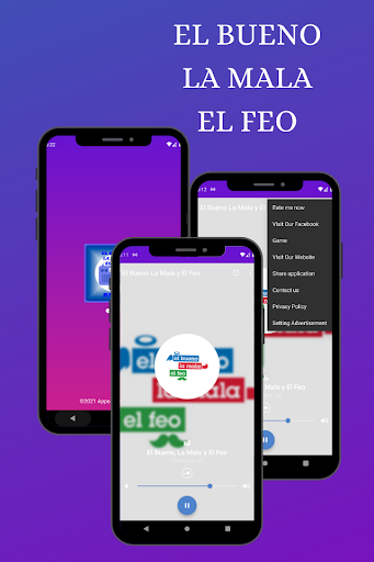 Android application El Bueno La Mala El Feo Radio screenshort