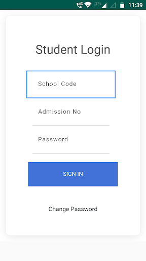 Android application SARAL SCHOOL ERP PARENT APP screenshort