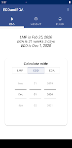 EDD - EGA calculator Unknown