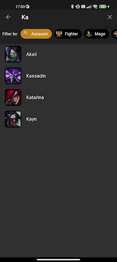 LeagueChamps Screen 2