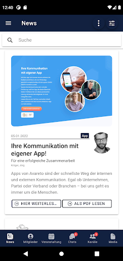 Android application WilkeApp screenshort