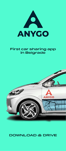 Android application Anygo - carsharing in Belgrade screenshort