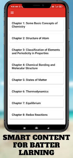 Class 11th Chemistry Book Screen 2
