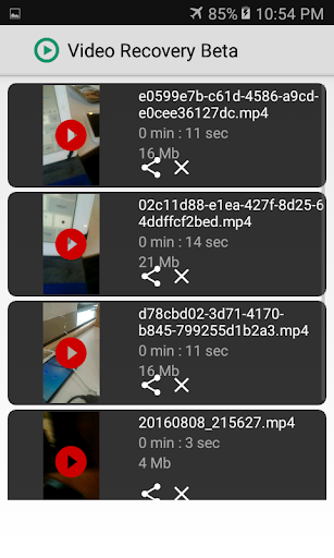 Video Recovery Screen 2