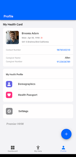 Android application Premier HHW screenshort