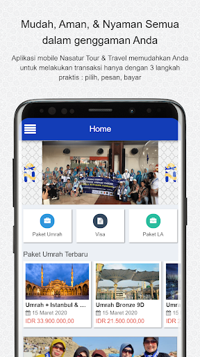 Android application Nasatur Tour & Travel screenshort