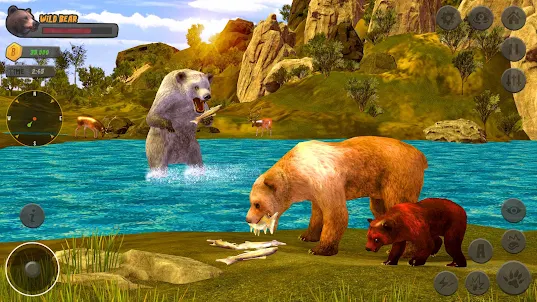 محاكاة الدب القطبي البري
