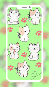 Cute Cat Cartoon Wallpaper HD