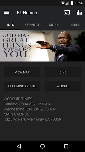 Android application Beacon Light of Houma, LA screenshort