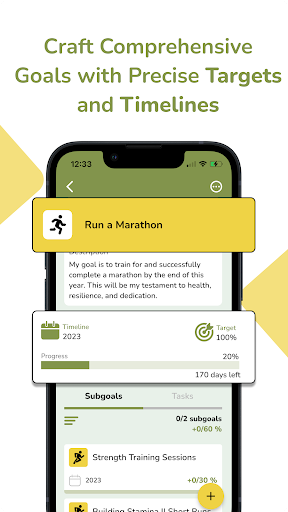 Android application Smart Goals || Goals and Tasks screenshort
