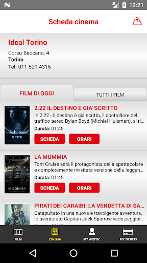 Android application Webtic Ideal Cityplex Torino C screenshort
