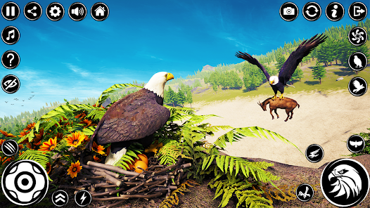 Captura de Pantalla 1 eagle simulator: juegos caza android