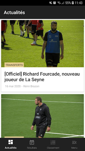 Android application Allez Brive Rugby screenshort