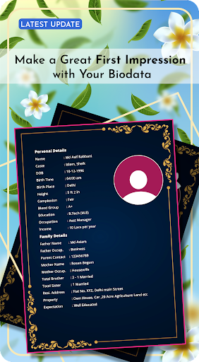 Muslim Marriage Biodata Maker Screen 3