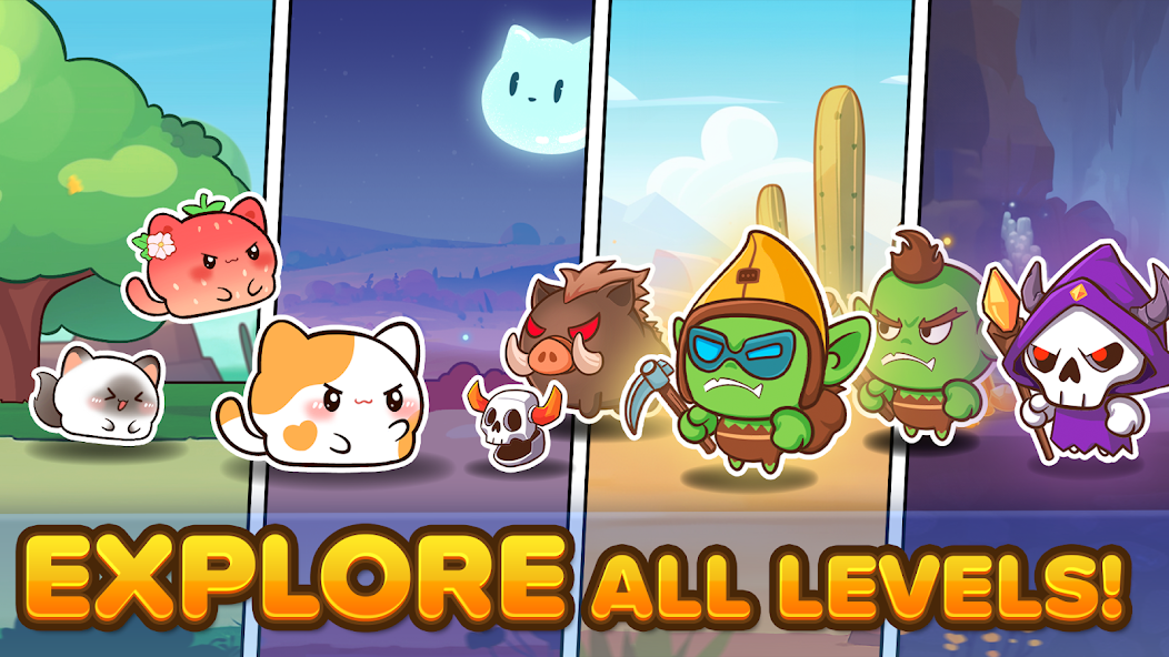Cat Adventure: Idle RPG 1.1.5 APK + Mod (Unlimited money / Free purchase / Mod Menu / God Mode / High Damage) for Android