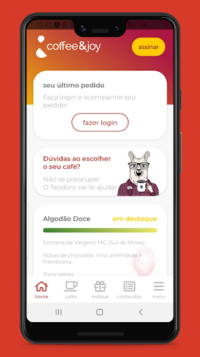Android application Coffee & Joy screenshort