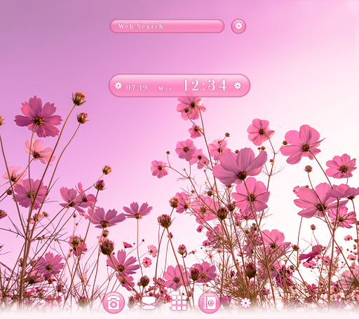 Android application Pastel Pink Cosmos Theme screenshort