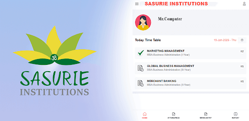 SASURIE Institutions Screen 3