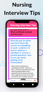 nursing intervew tips Q&A