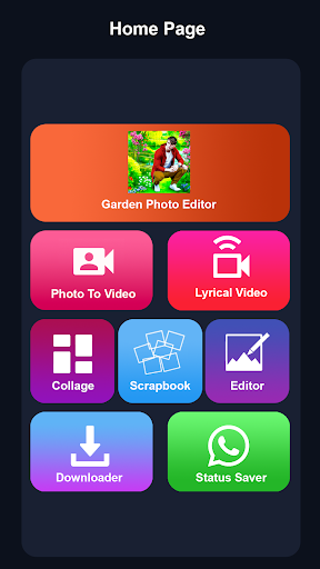 Android application Garden Photo Editor CB Frames screenshort