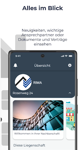 Android application RIMA screenshort