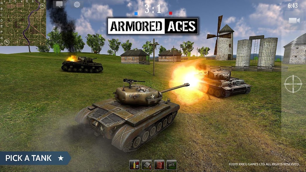 Armored Aces - Tank War‏ 3.1.0 APK + Mod (Unlimited money) إلى عن على ذكري المظهر