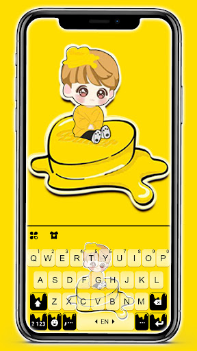 Android application Idol Kpop Butter Keyboard Back screenshort
