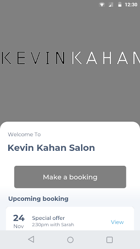 Android application Kevin Kahan Salon screenshort