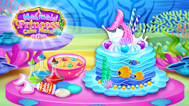 screenshot of Mermaid Glitter Cake Maker
