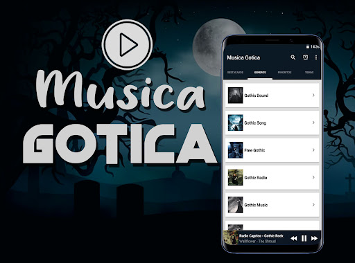 Android application Gothic Music screenshort