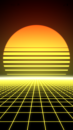 Screenshot of Retrowave Live Wallpapers