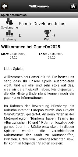gameON2025 Screen 2