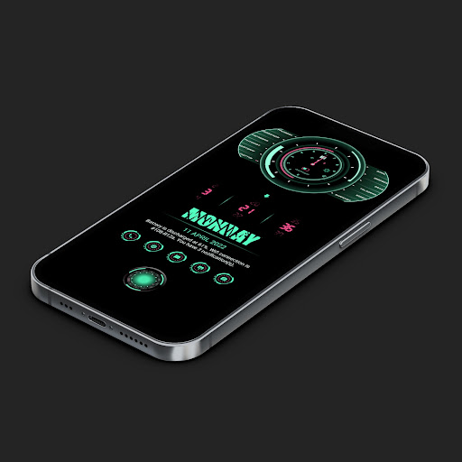 Android application Futuristic Theme for KLWP screenshort