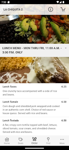 Android application La Chiquita screenshort