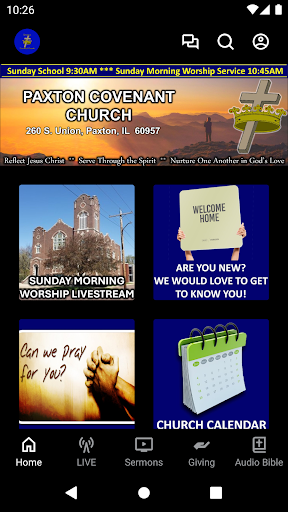 Android application Paxton Covenant Church screenshort