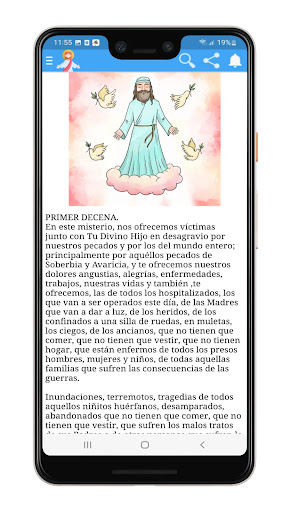 Android application Rosario de la Misericordia screenshort