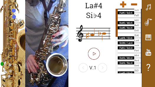 Screenshot 2 2D Saxofón Notas android