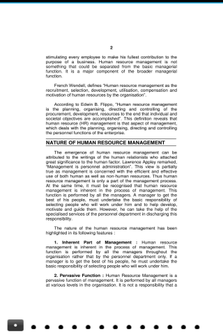 Human Resources Management