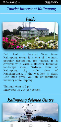 Darjeeling Kalimpong Tourism Screen 2